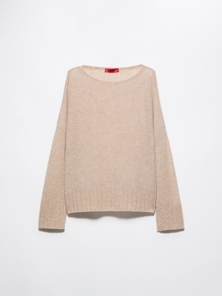 Oversized cashmere-blend jumper - BEIGE - MAX&Co.