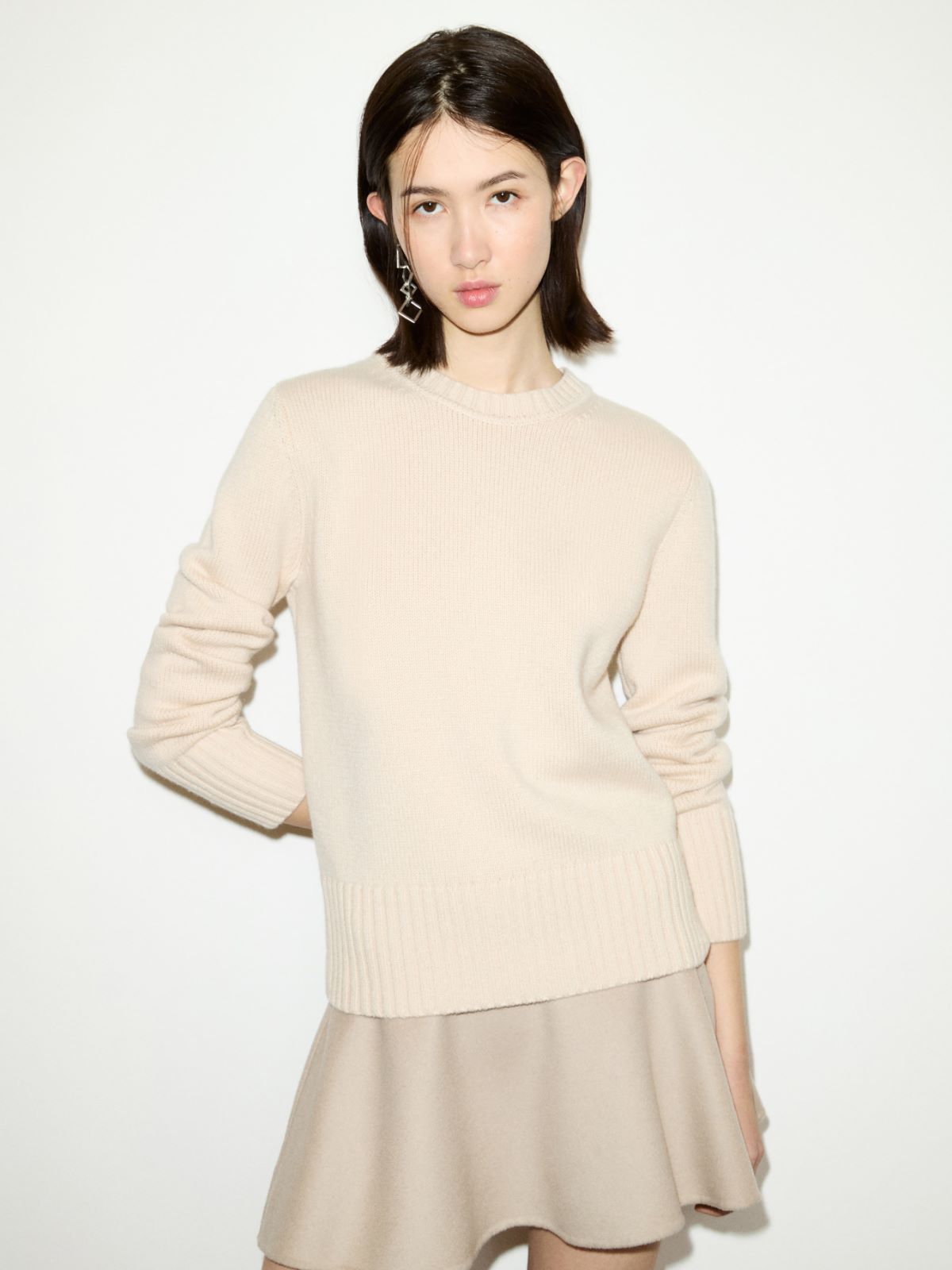 Wool and cashmere jumper - BEIGE - MAX&Co.