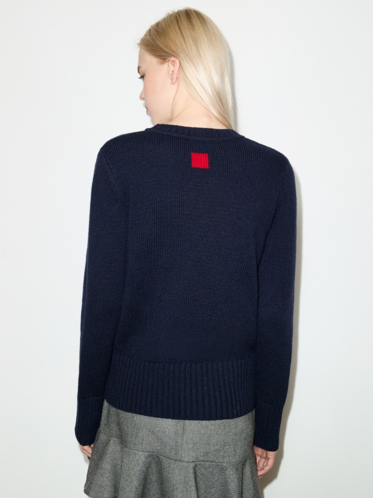 Wool and cashmere jumper - NAVY - MAX&Co. - 2