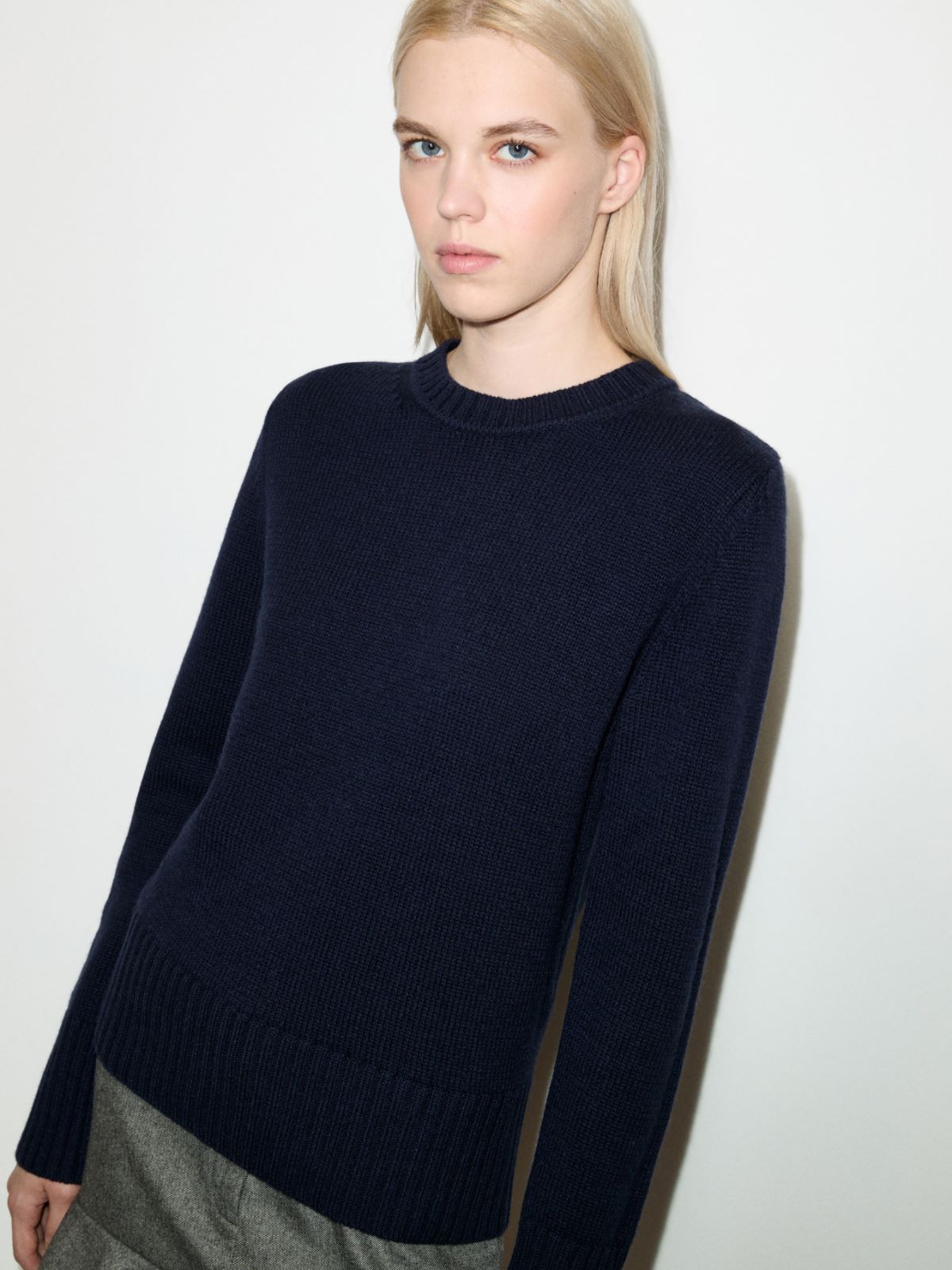 Wool and cashmere jumper - NAVY - MAX&Co. - 3