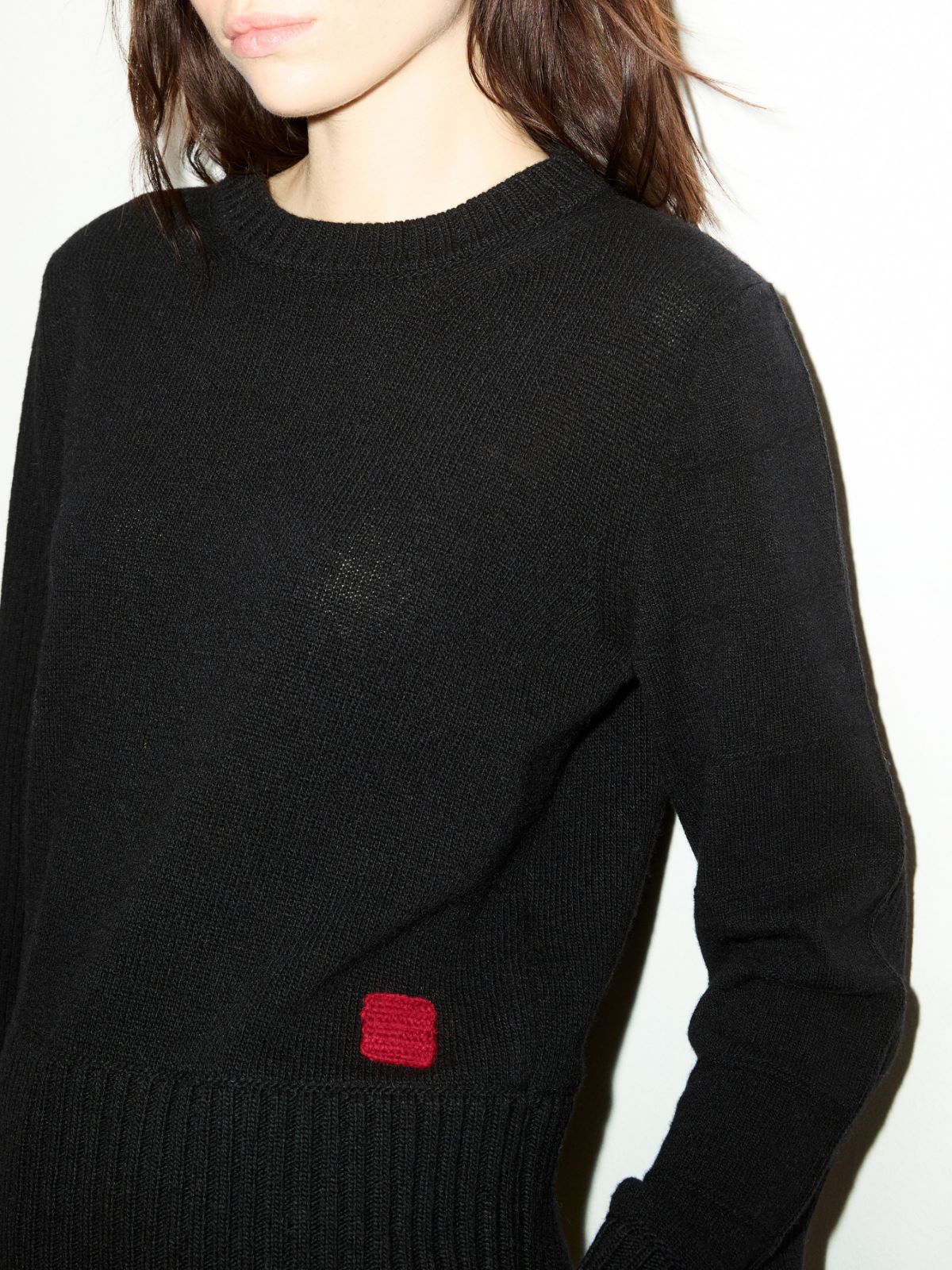 Textured wool sweater - BLACK - MAX&Co. - 3