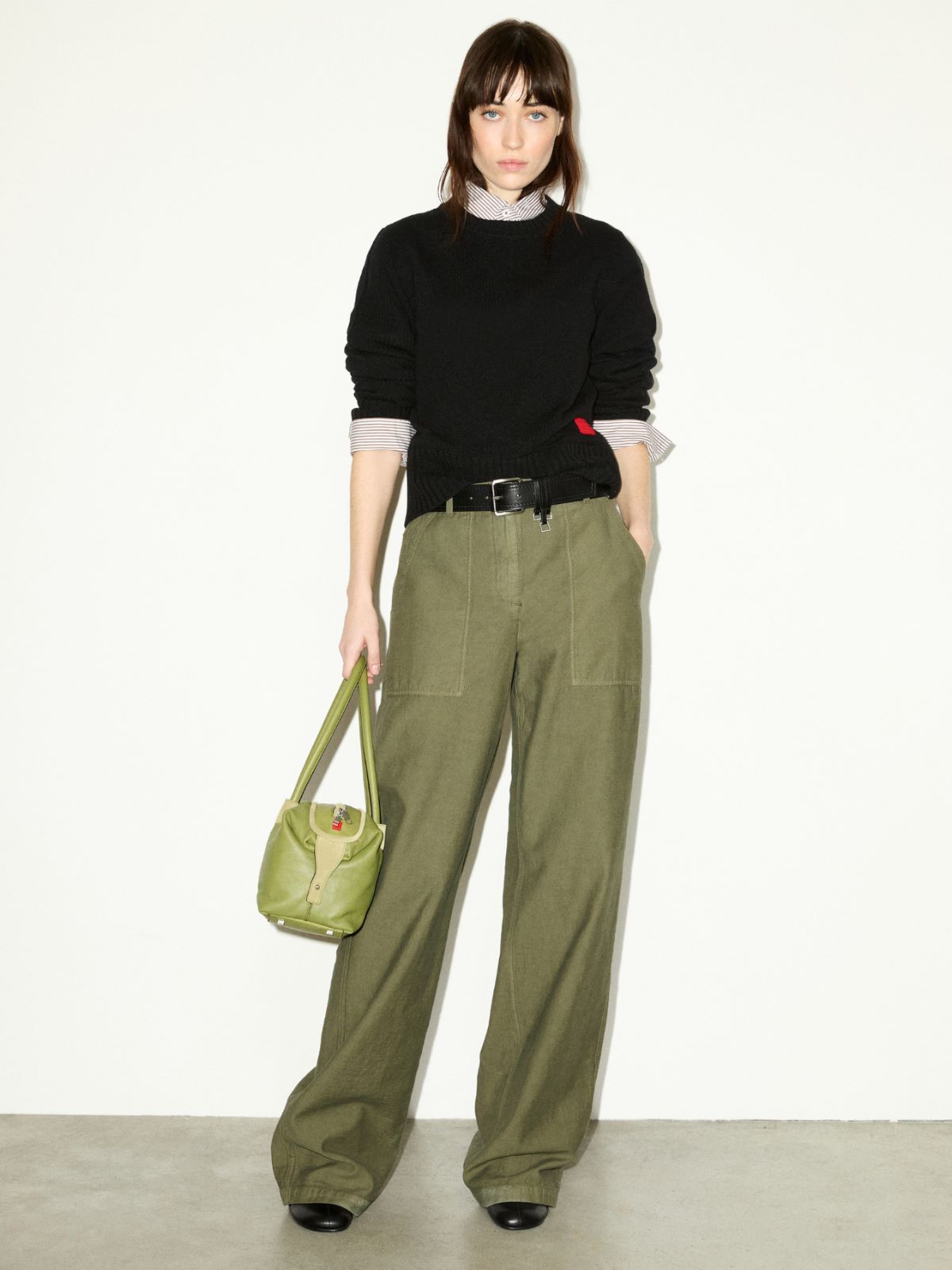 Textured wool sweater - BLACK - MAX&Co. - 4