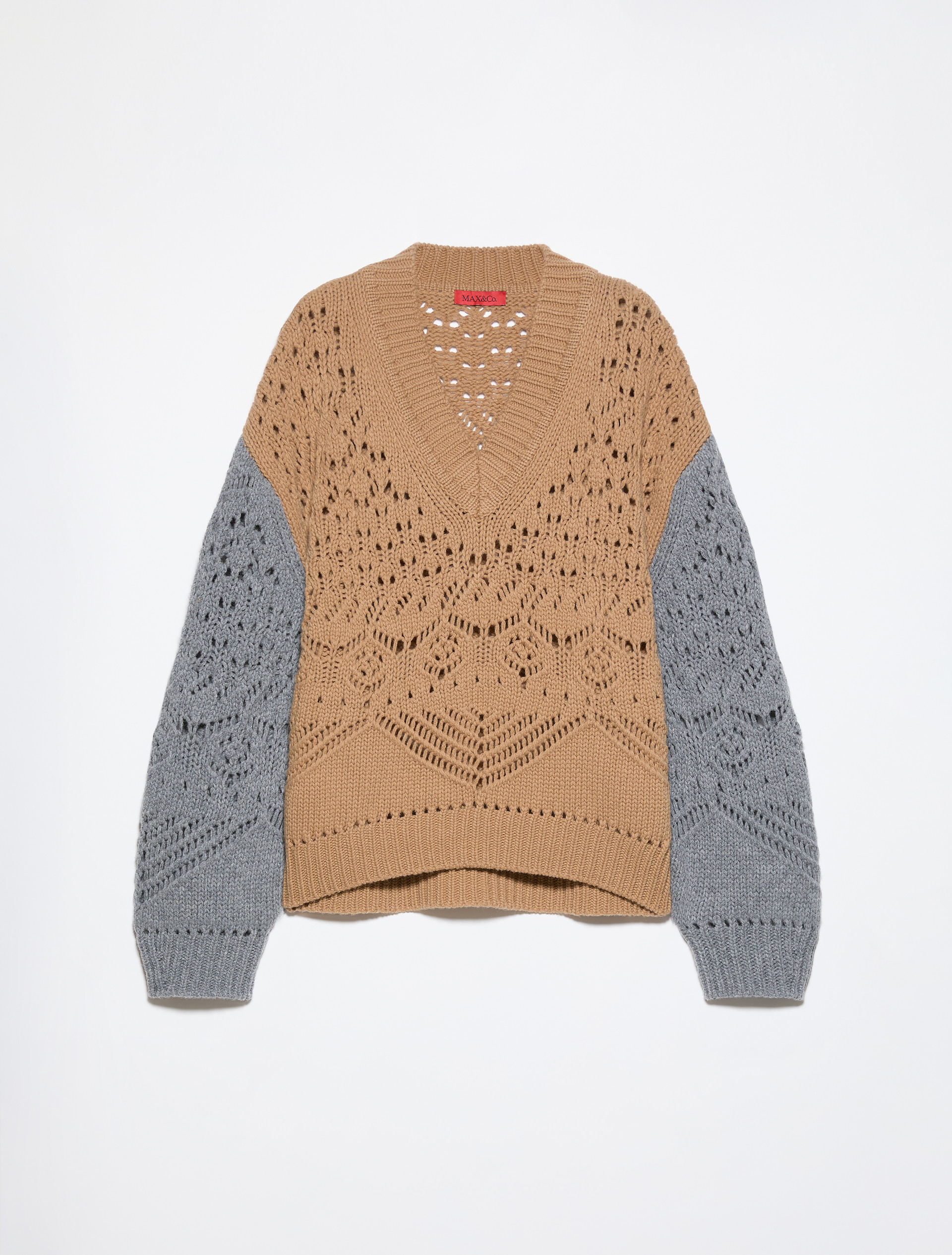 Open-knit wool sweater - MAX&Co.
