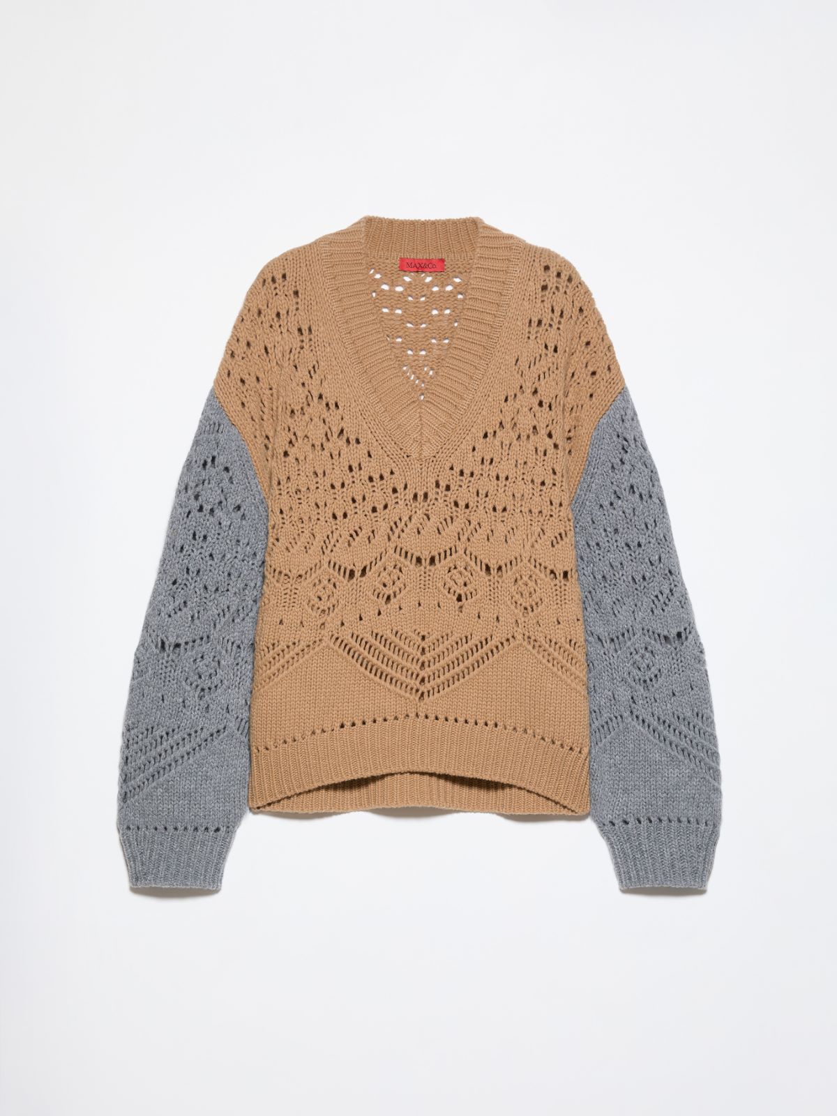 Open-knit wool sweater - CAMEL - MAX&Co. - 6
