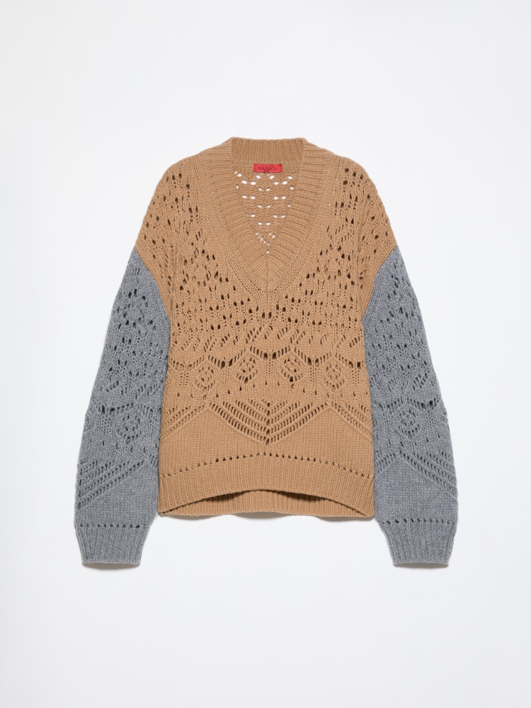 Open-knit wool sweater - CAMEL - MAX&Co. - 6