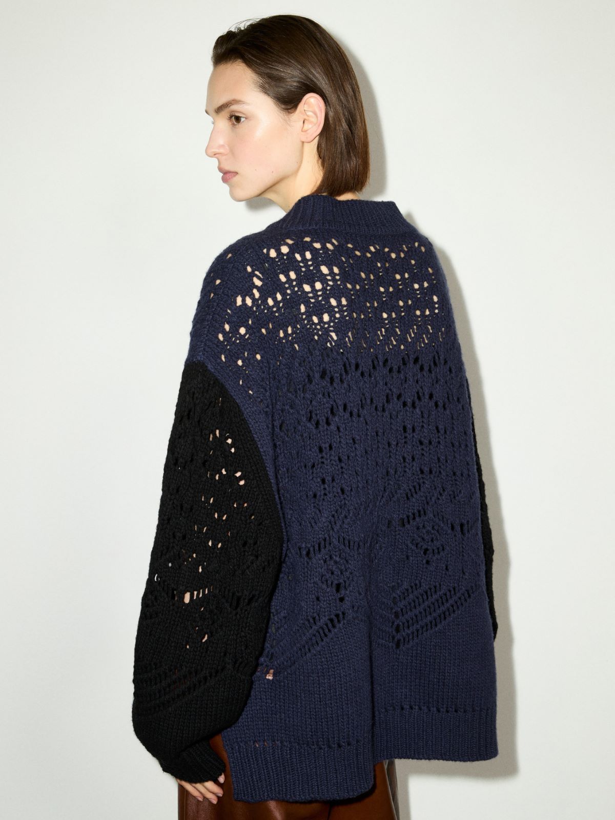 Open-knit wool sweater - PEACOCK BLUE - MAX&Co. - 2