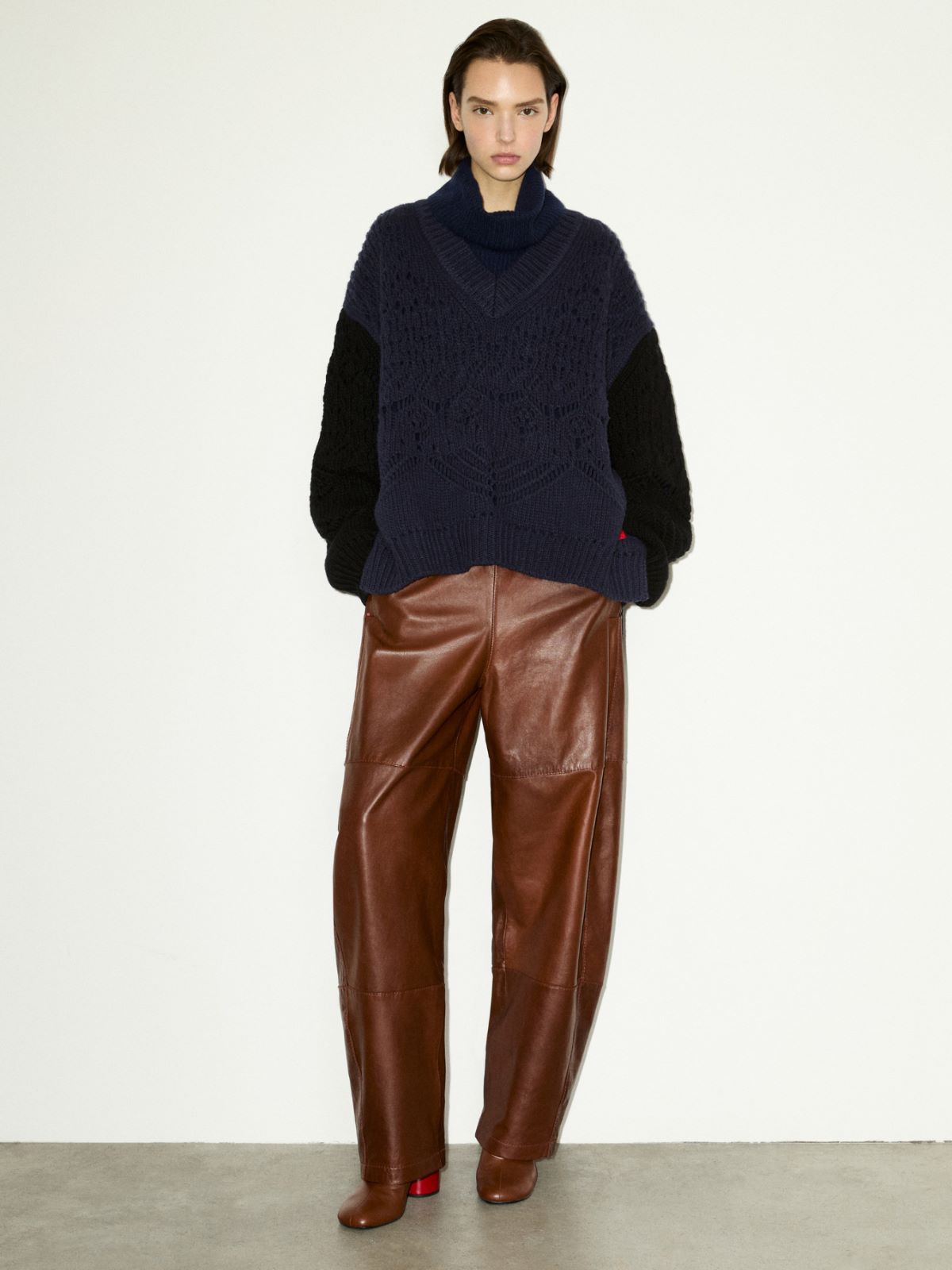 Open-knit wool sweater - PEACOCK BLUE - MAX&Co. - 5