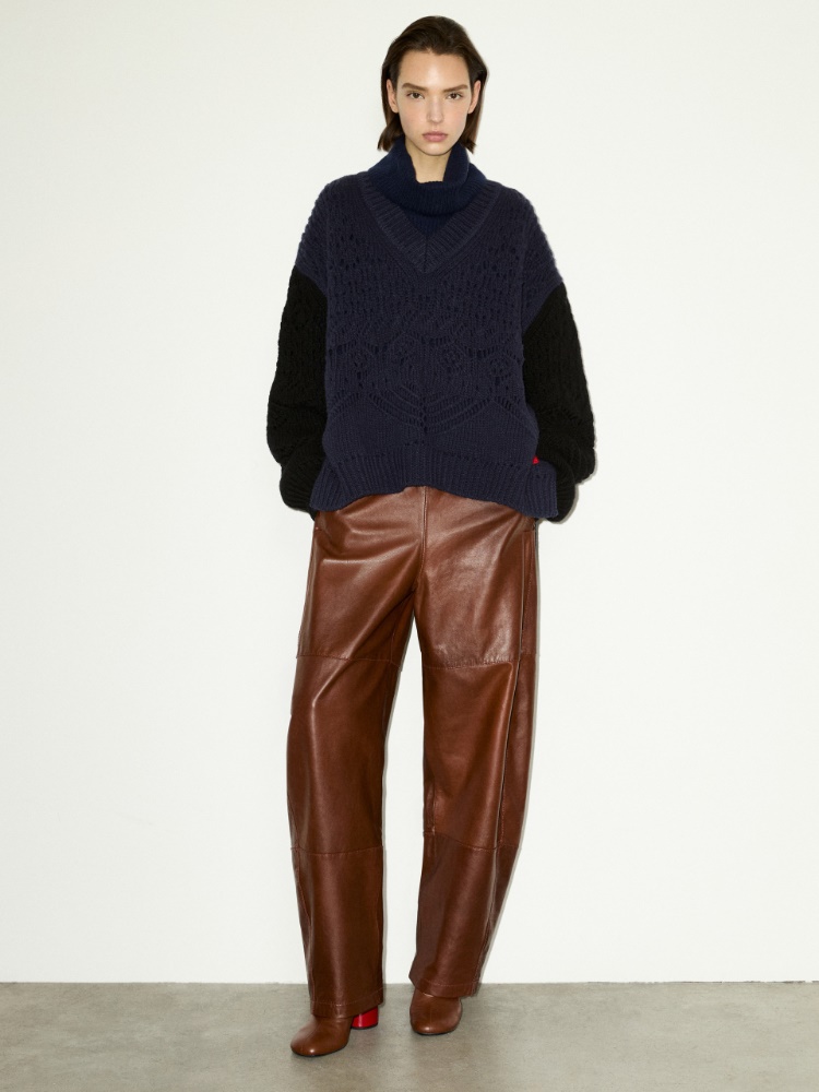 Open-knit wool sweater - PEACOCK BLUE - MAX&Co. - 5