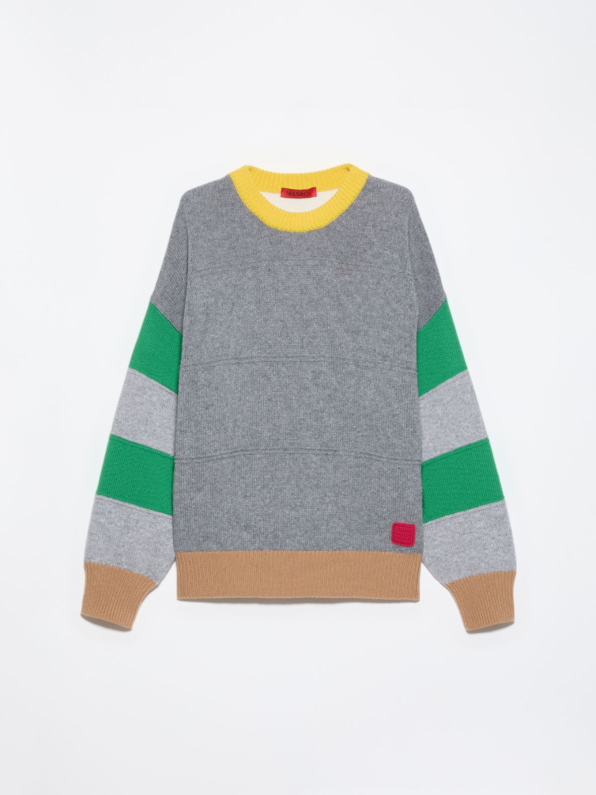 [ヴォラーレ]  オーバーサイズ ピュア ウール ニット - GREY - マックスアンドコー公式オンラインショップ - 6