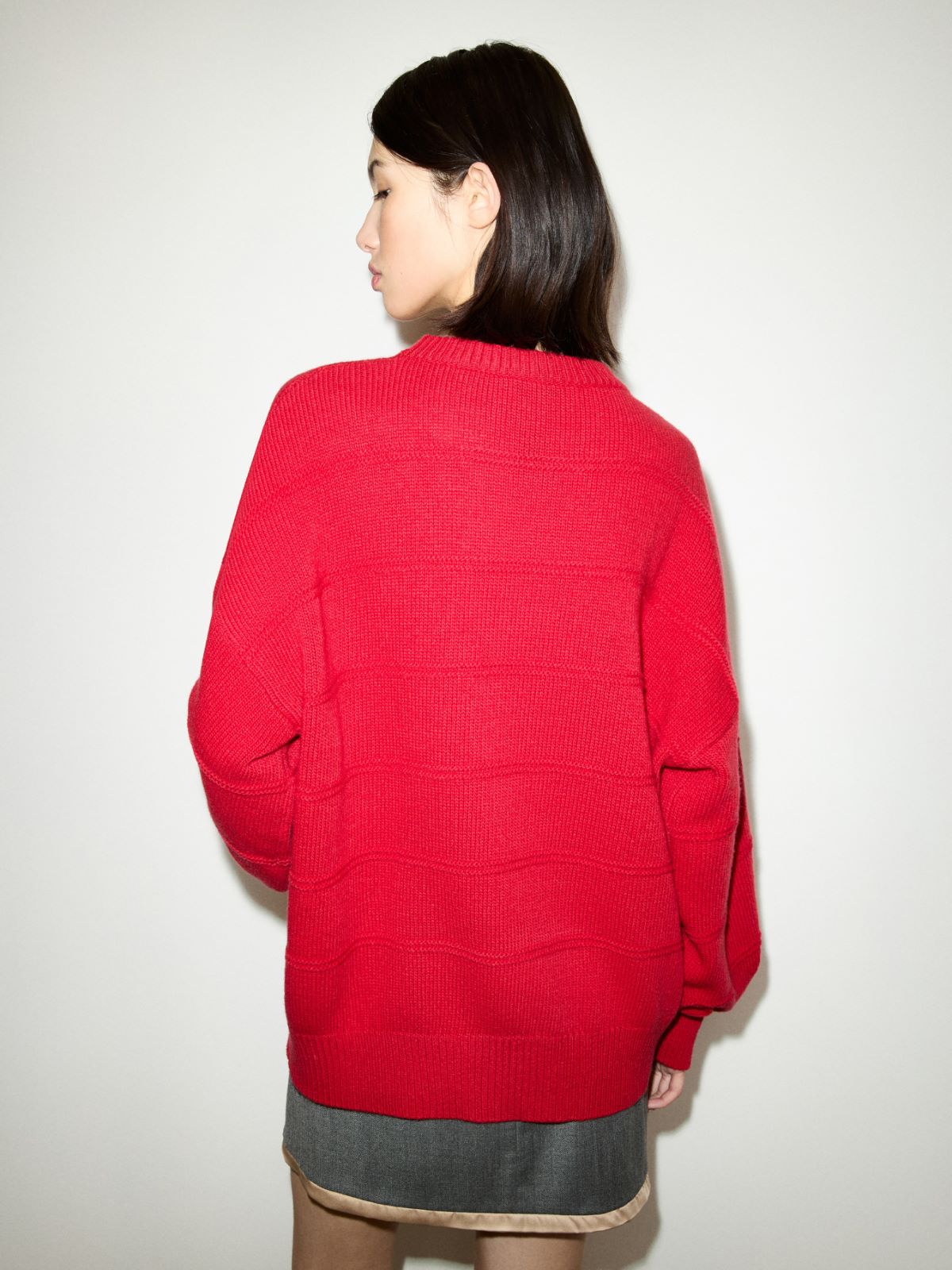 Oversized pure wool jumper - RED - MAX&Co. - 2