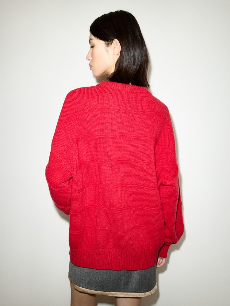 Oversized pure wool jumper - RED - MAX&Co. - 2
