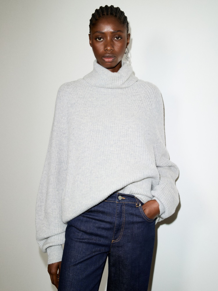 Wool and cashmere jumper - LIGHT GREY - MAX&Co.