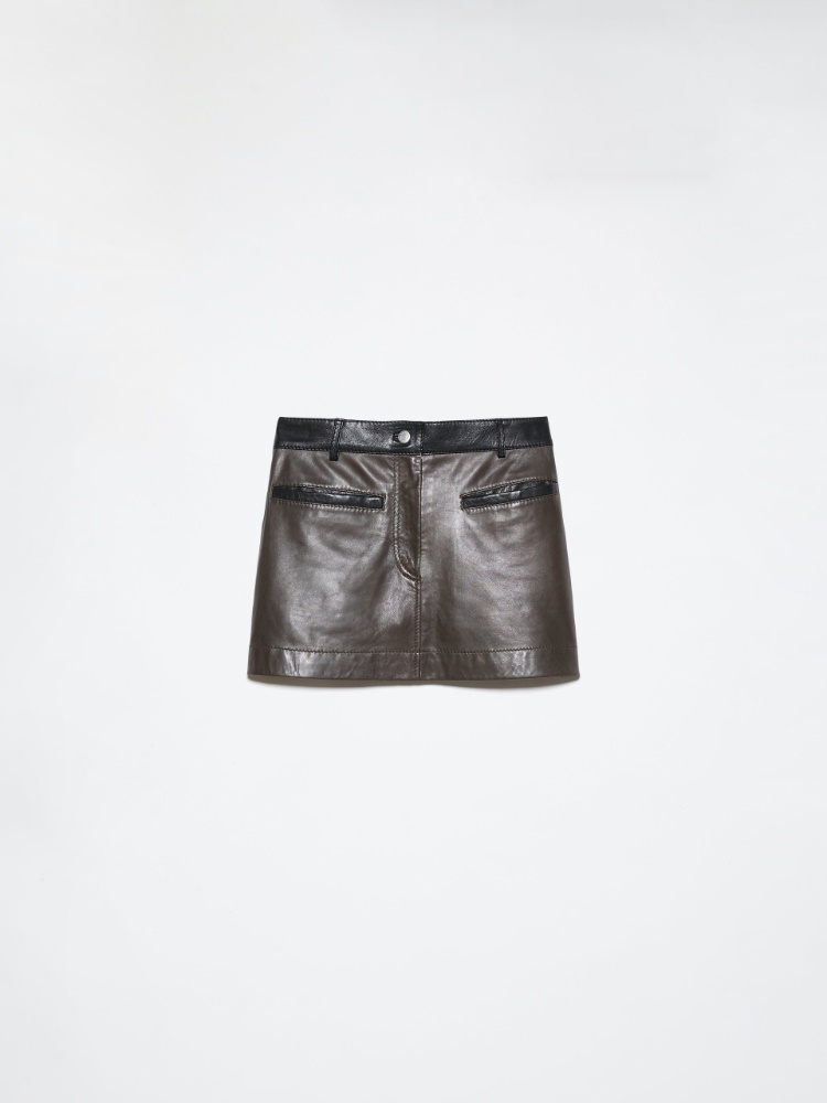 Hammered leather mini skirt - MAX&Co. - 5