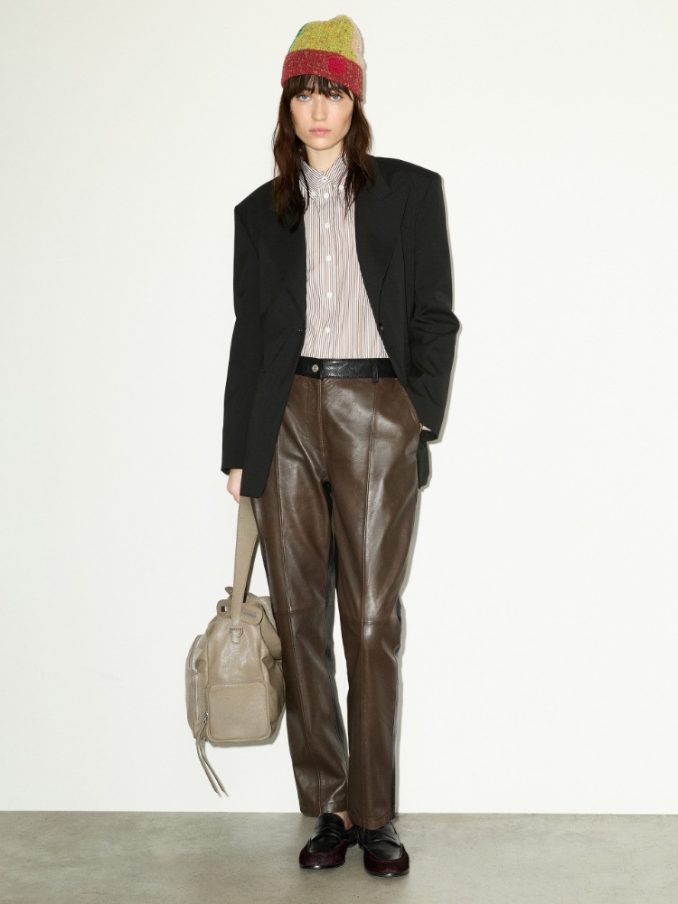 Tapered leather trousers - MAX&Co. - 5