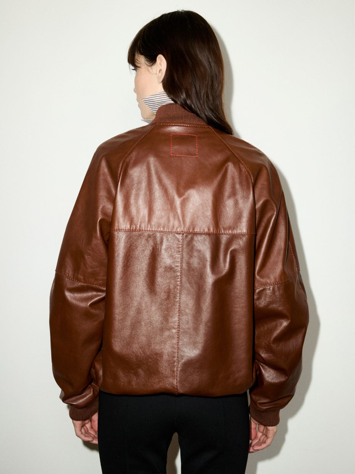 Nappa leather bomber jacket - COGNAC - MAX&Co. - 2
