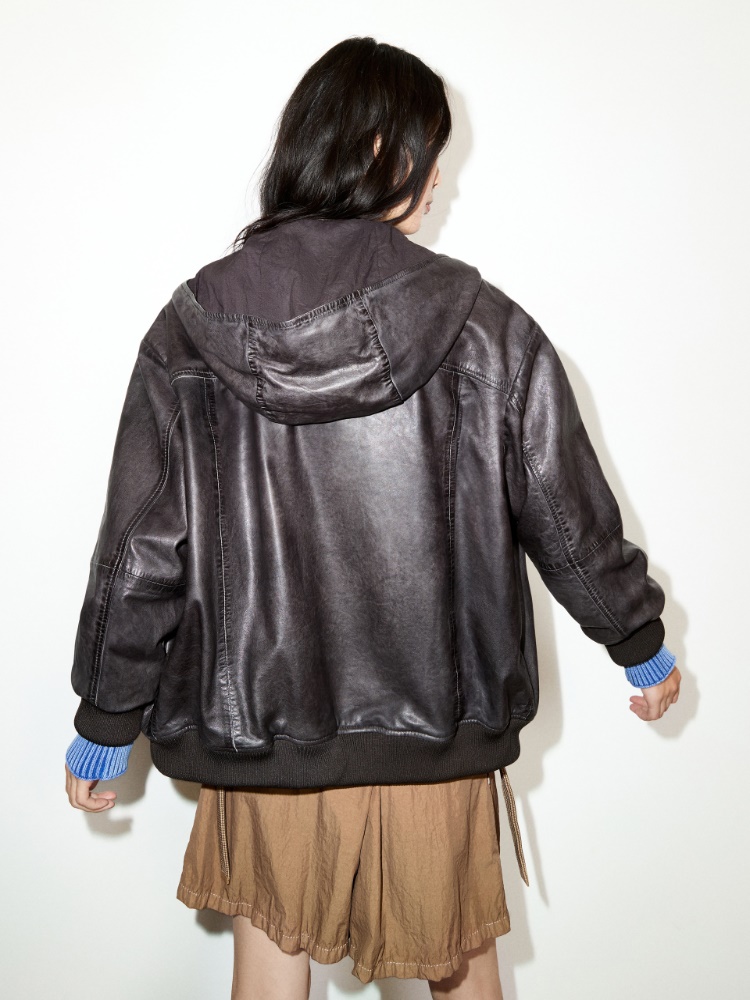 Nappa leather hoodie - MAX&Co. - 2