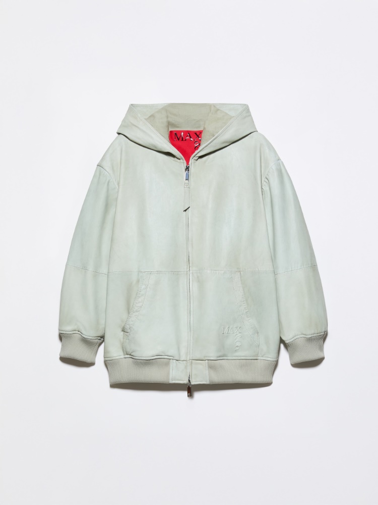Sweatshirt mit Kapuze aus Nappaleder - MAX&Co. - 6