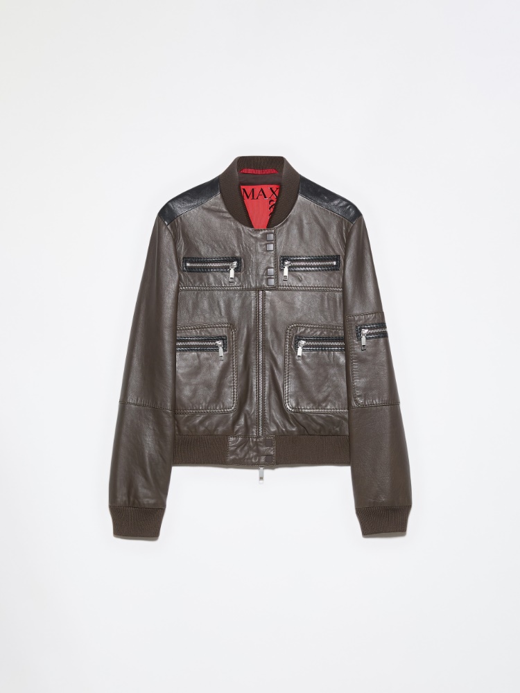 Veste de motard en cuir nappa - MAX&Co. - 7