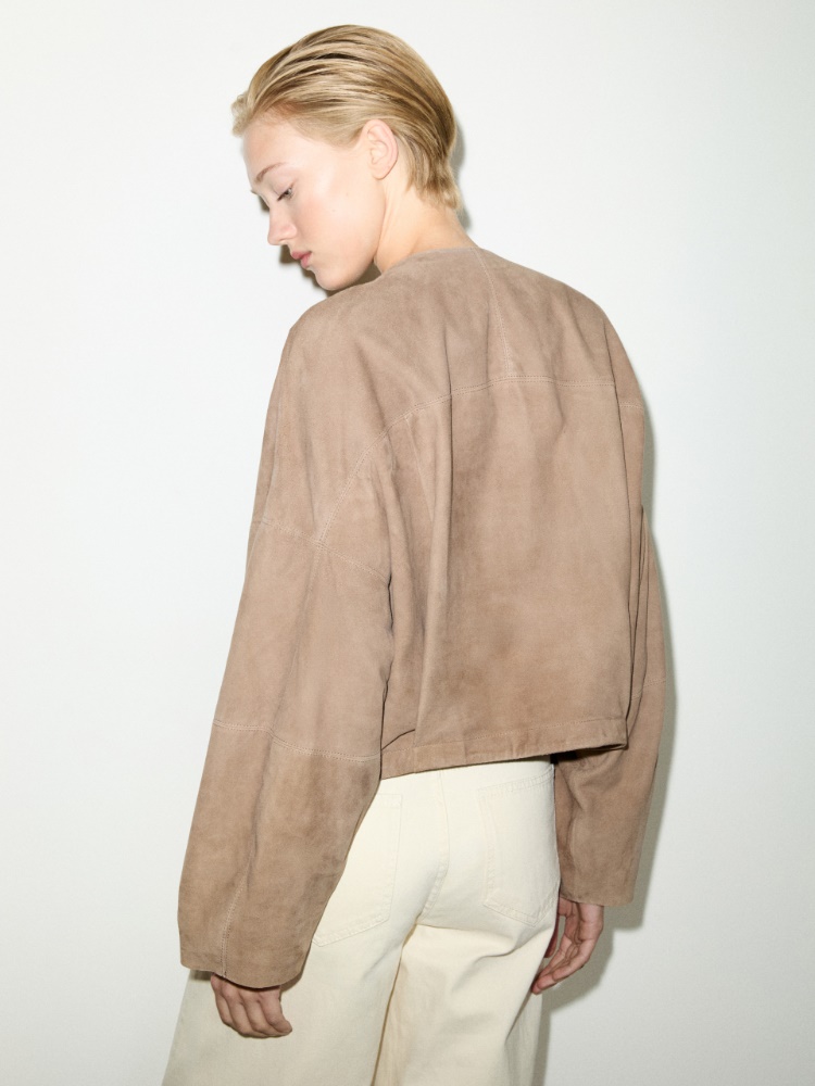 Suede jacket - TURTLEDOVE - MAX&Co.