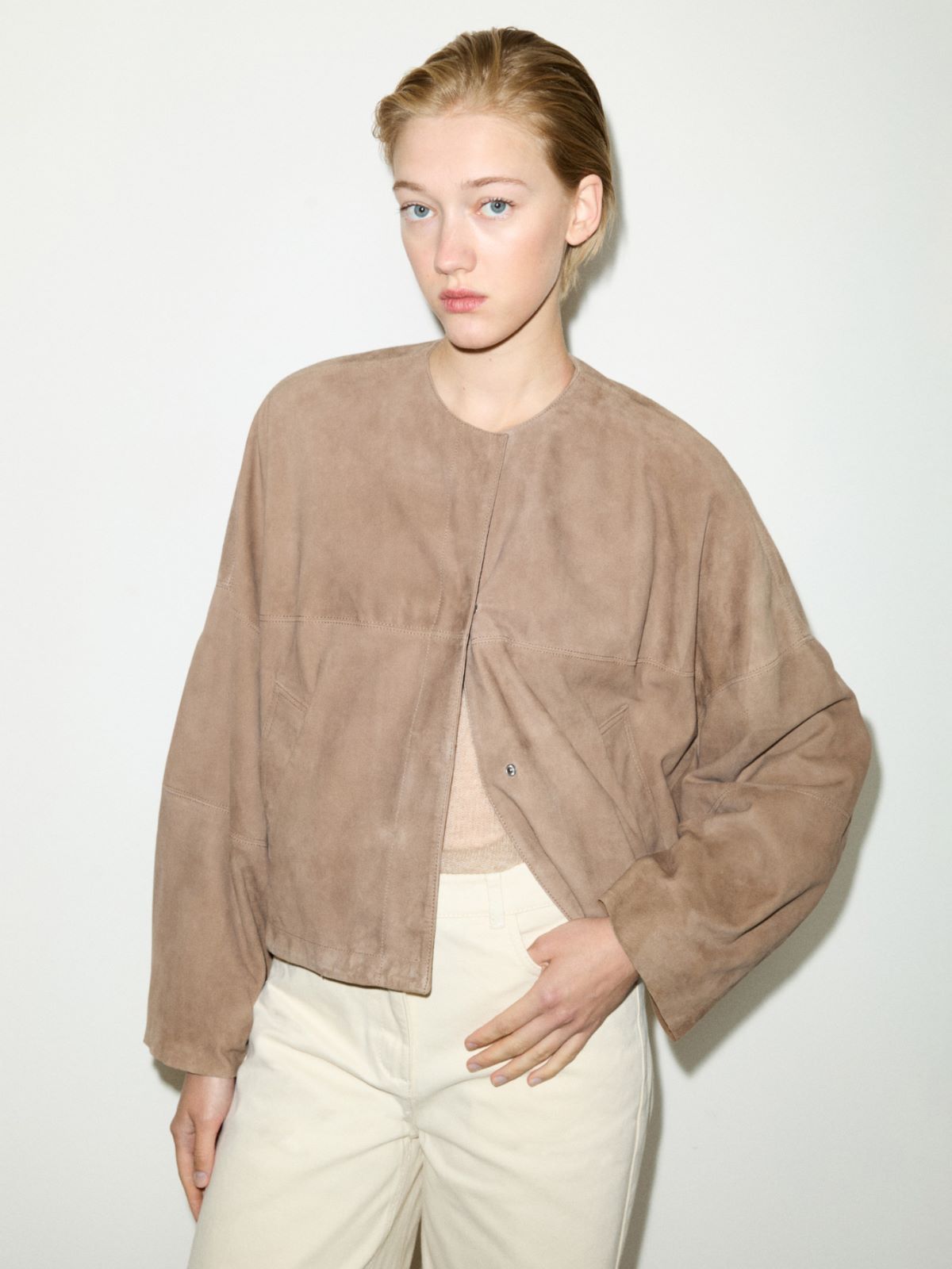 Suede jacket - TURTLEDOVE - MAX&Co.