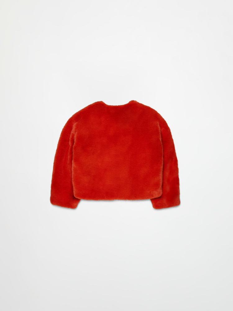 Veste en fausse fourrure avec logo KID - ARGILE - MAX&Co. - 2