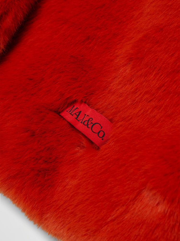 Veste en fausse fourrure avec logo KID - ARGILE - MAX&Co. - 4