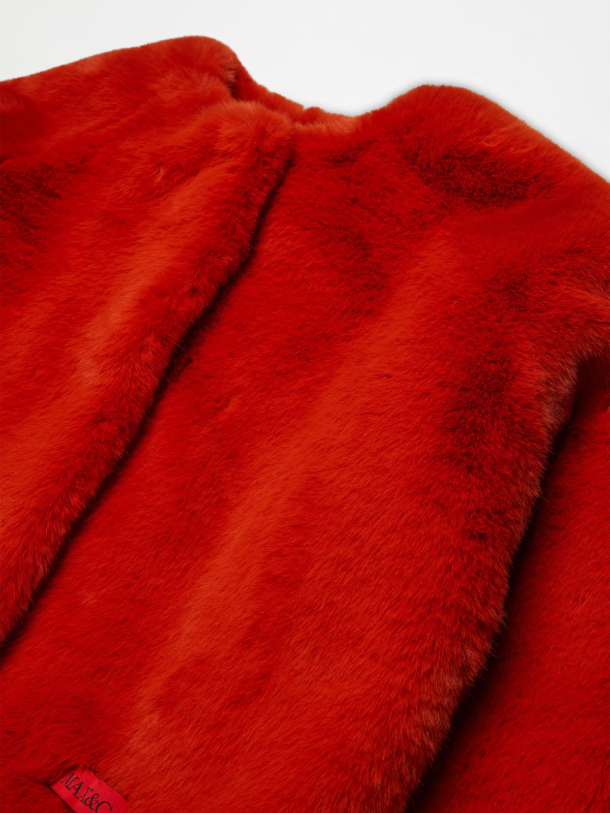 Veste en fausse fourrure avec logo KID - ARGILE - MAX&Co. - 3
