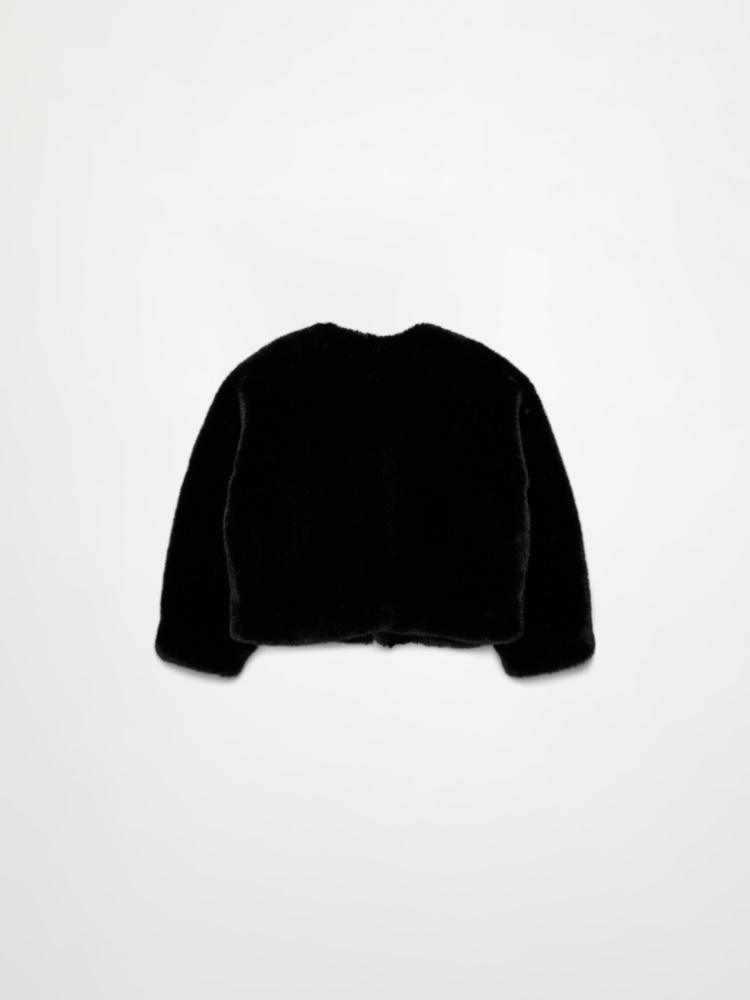 Veste en fausse fourrure avec logo KID - NOIR - MAX&Co. - 2