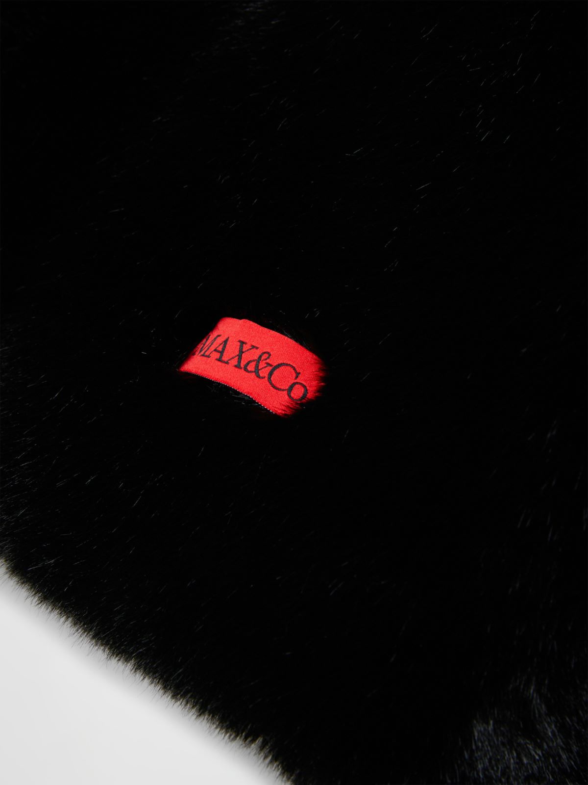 Veste en fausse fourrure avec logo KID - NOIR - MAX&Co. - 4