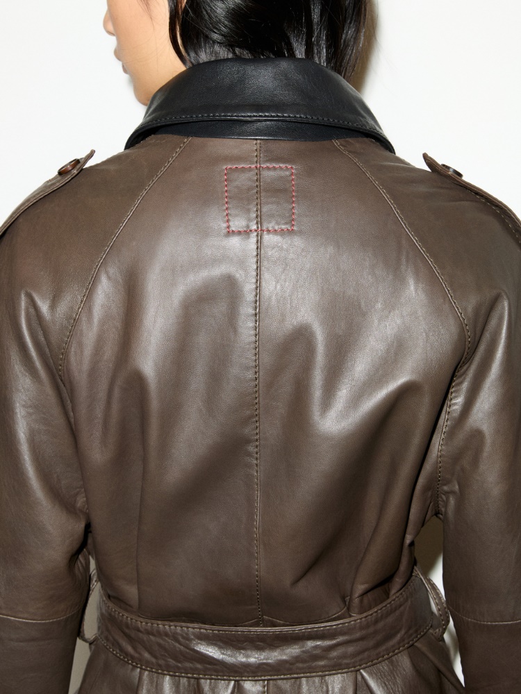 Trench-coat en cuir nappa - MAX&Co. - 4