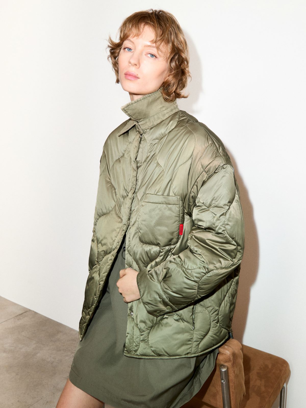 Padded shacket - KAKI - MAX&Co.
