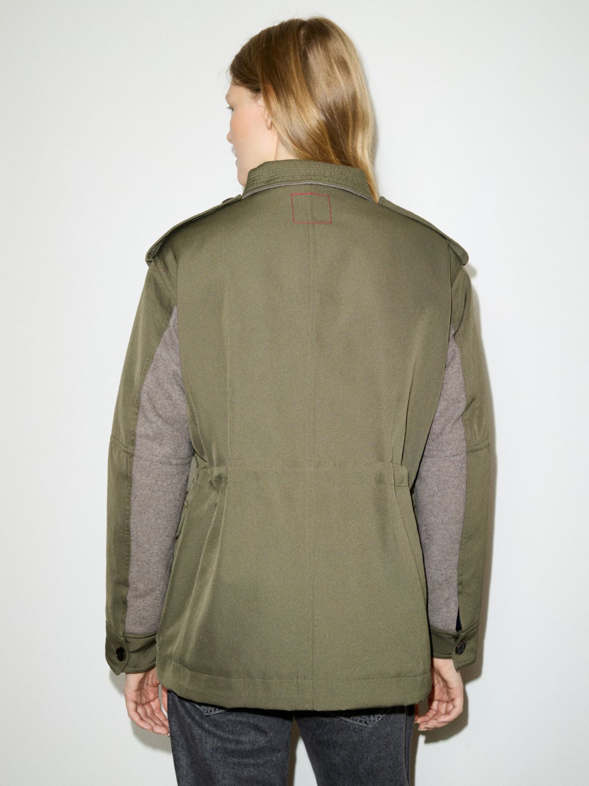 Padded gabardine field jacket - KAKI - MAX&Co. - 2
