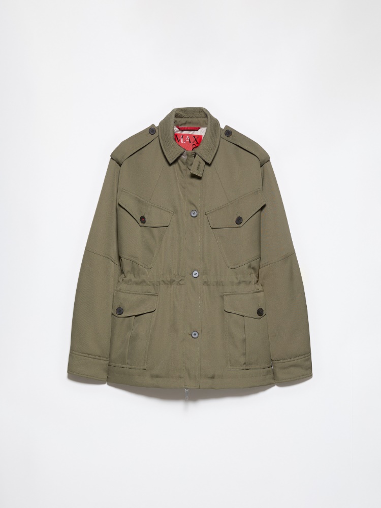 Padded gabardine field jacket - KAKI - MAX&Co. - 7