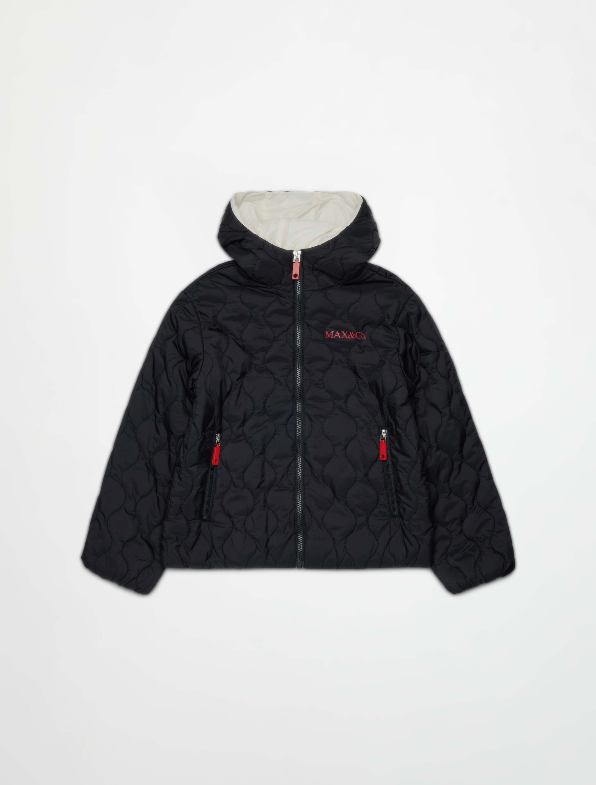 Padded jacket with printed logo KID - MAX&Co.