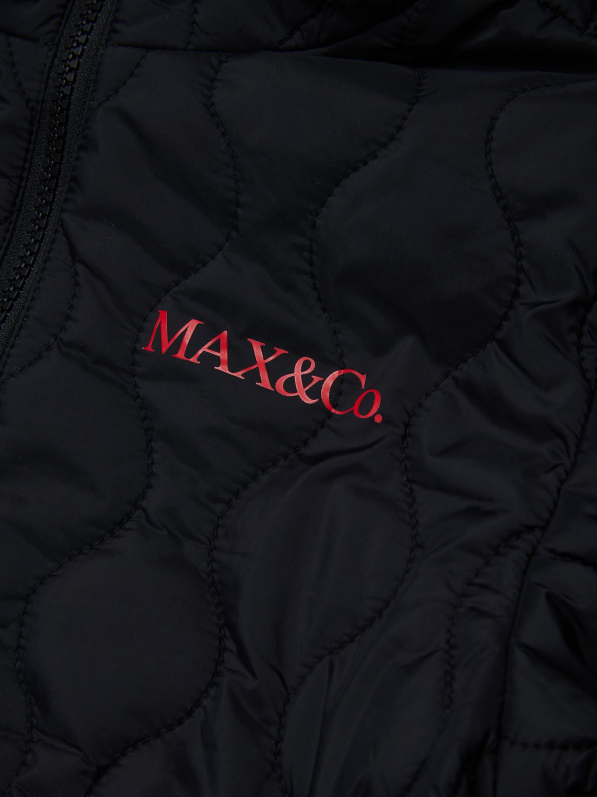 Padded jacket with printed logo KID - BLACK - MAX&Co. - 4