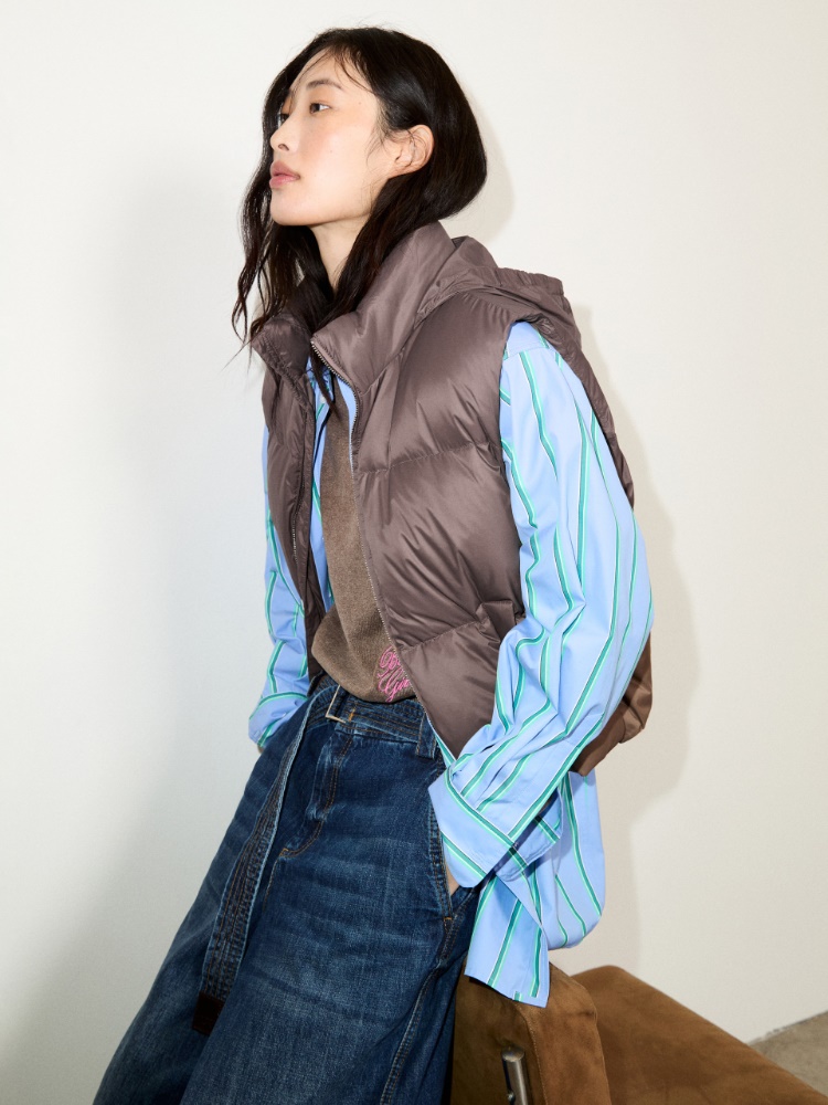 Embroidered down gilet - MAX&Co. - 5