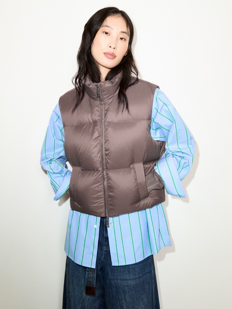Embroidered down gilet - MAX&Co. - 4