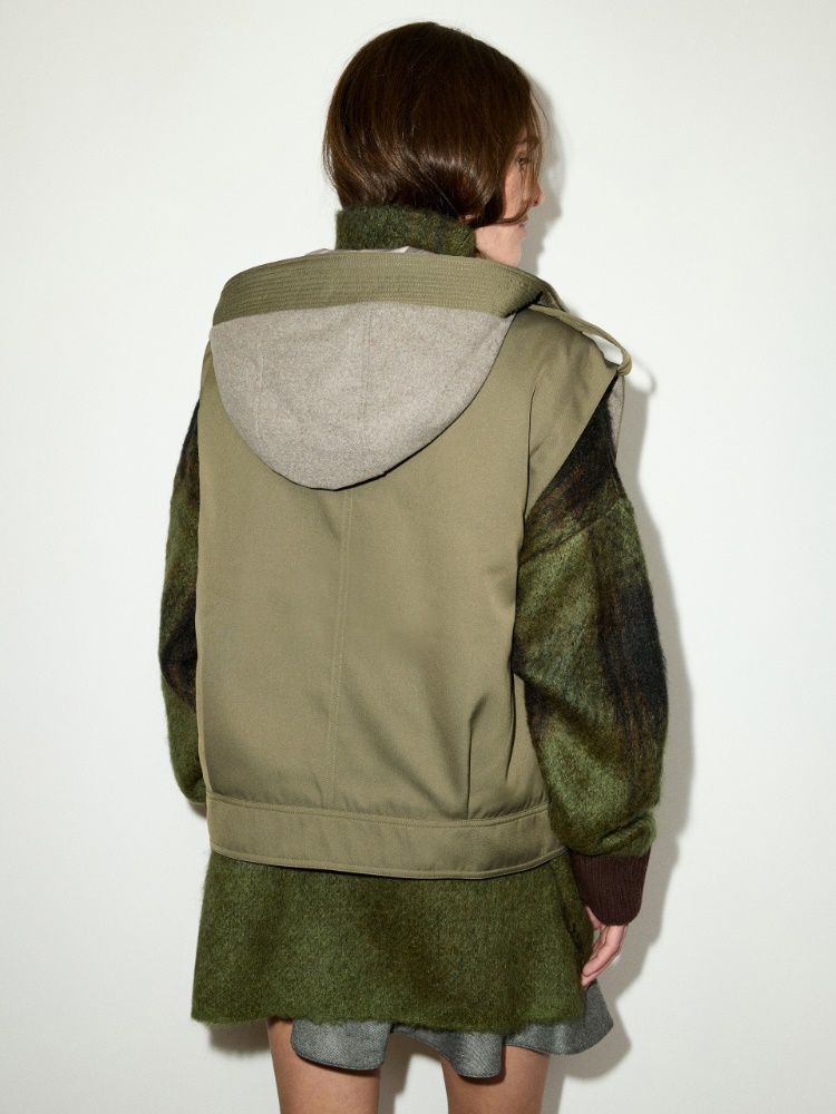 Hooded gabardine gilet - MAX&Co. - 2