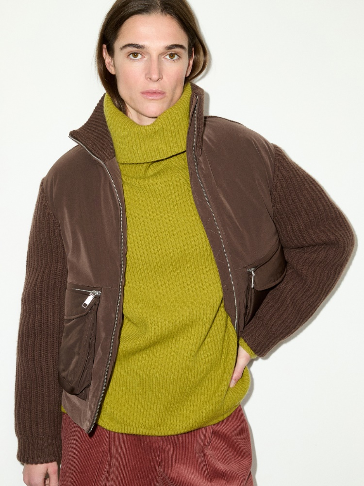 Padded bomber jacket - DARK BOWN - MAX&Co. - 3