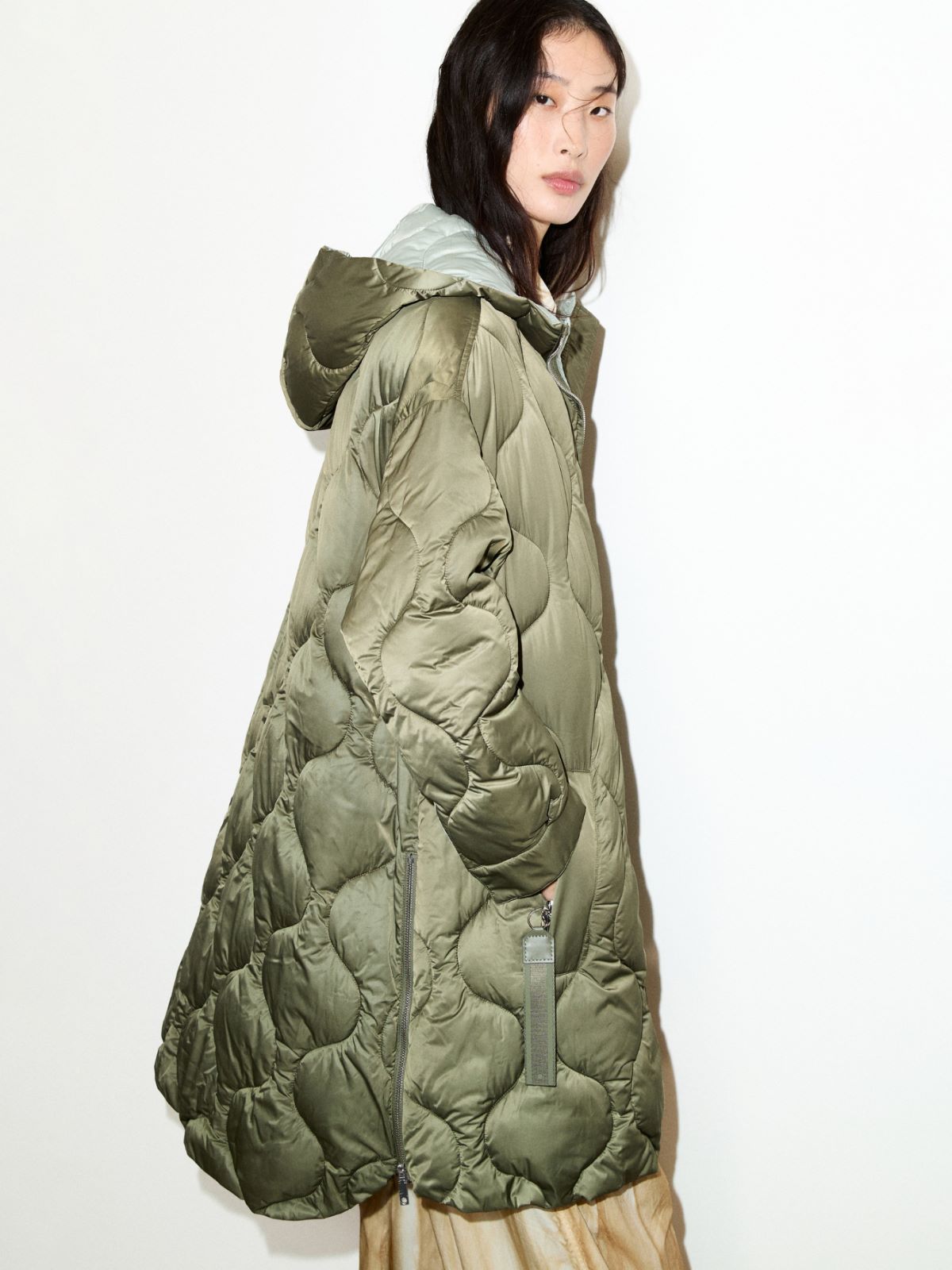 Oversized padded parka - KAKI - MAX&Co. - 4