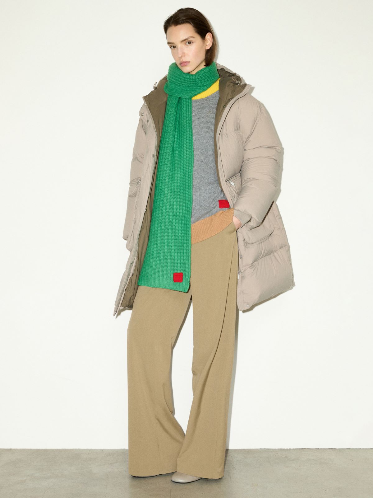 Parka de plumas extragrande con capucha - GRIS CENICIENTO - MAX&Co. - 6