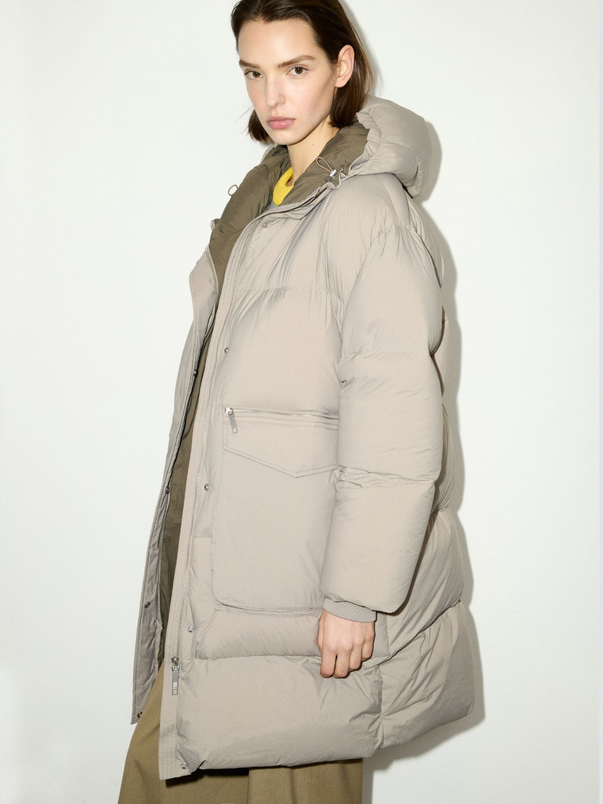 Parka de plumas extragrande con capucha - GRIS CENICIENTO - MAX&Co. - 5