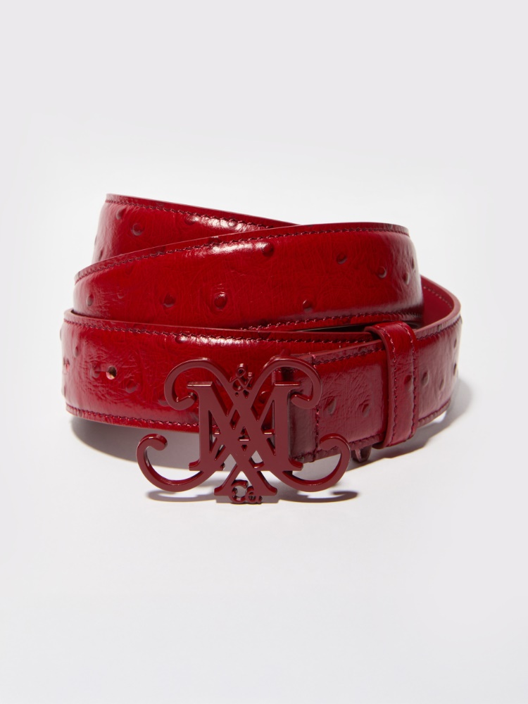 Emblem buckle leather belt - MAX&Co.