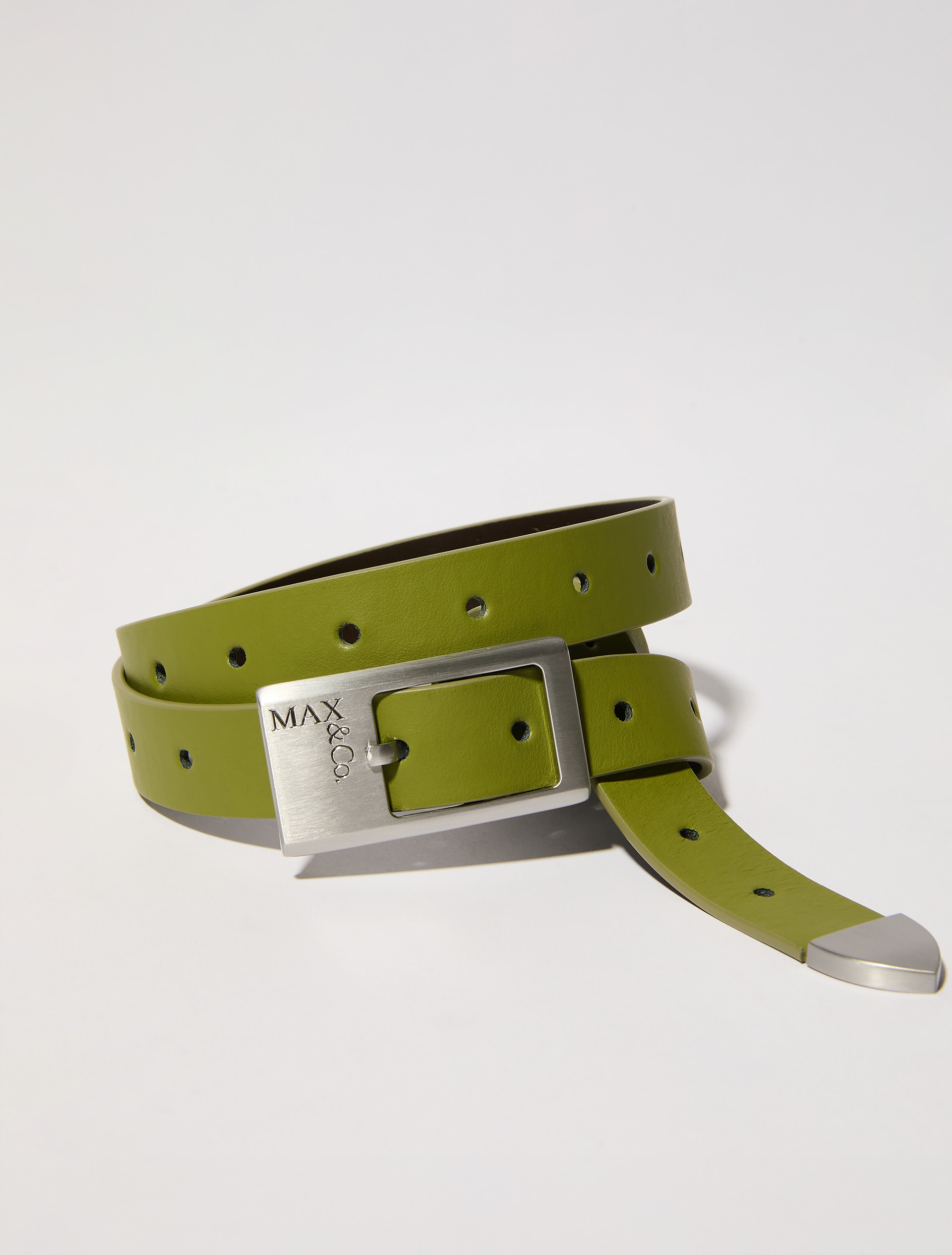 Perforated leather belt - MAX&Co.