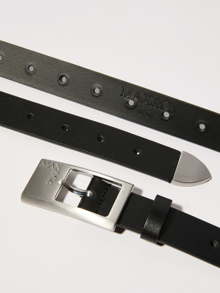 Perforated leather belt - MAX&Co. - 2