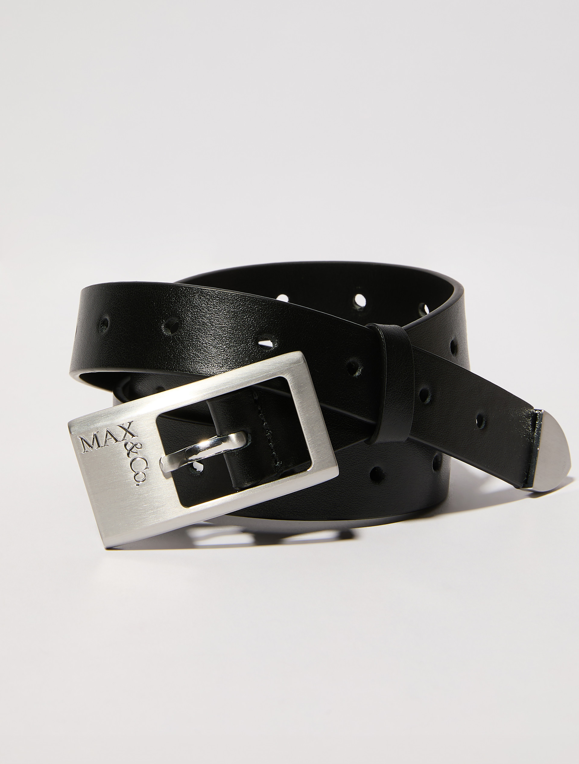 Perforated leather belt - MAX&Co.