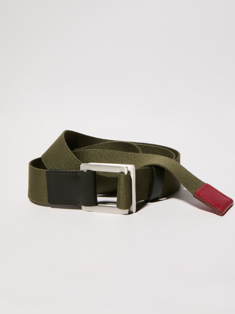 Canvas and leather belt - MAX&Co.