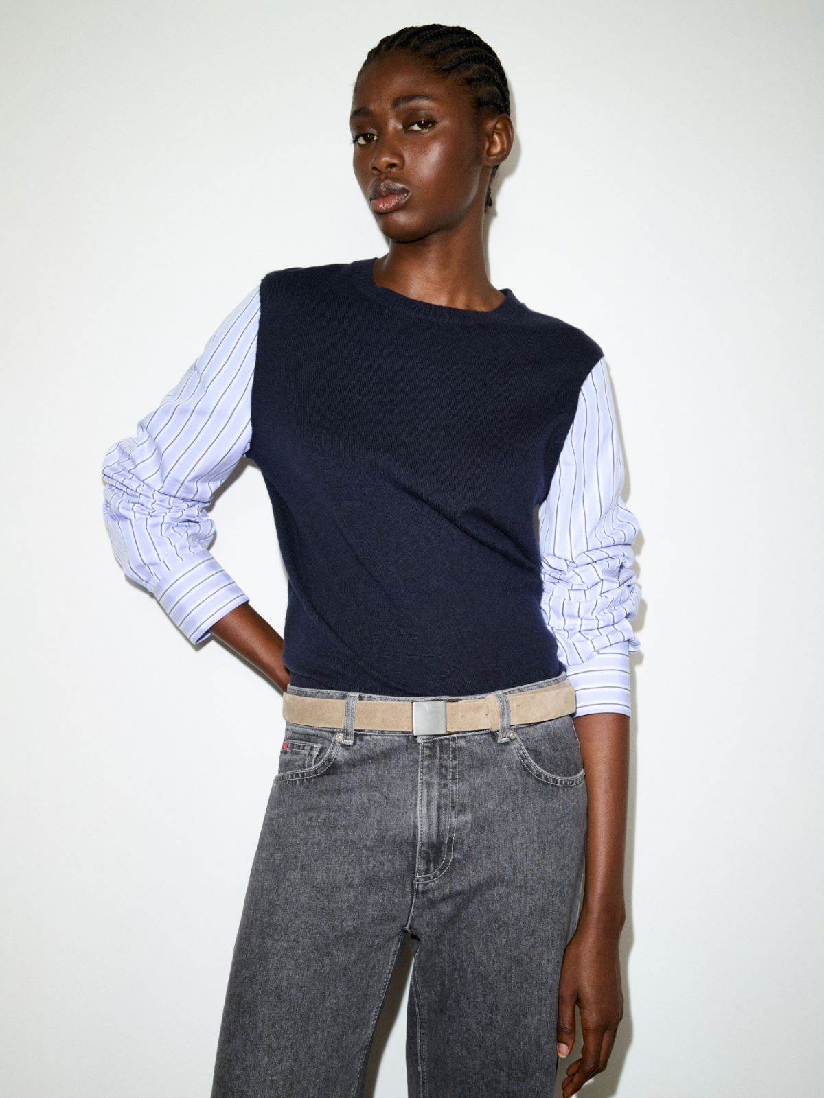 Suede belt - GREY - MAX&Co. - 3