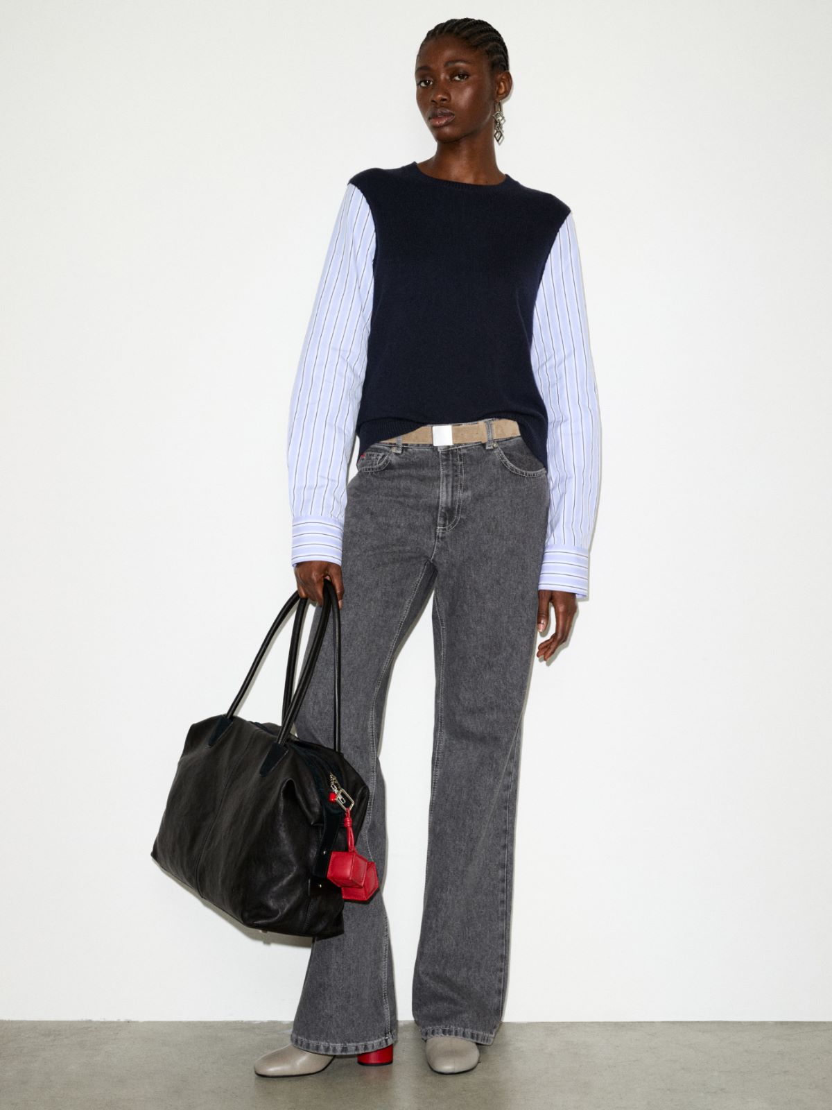 Suede belt - GREY - MAX&Co. - 4