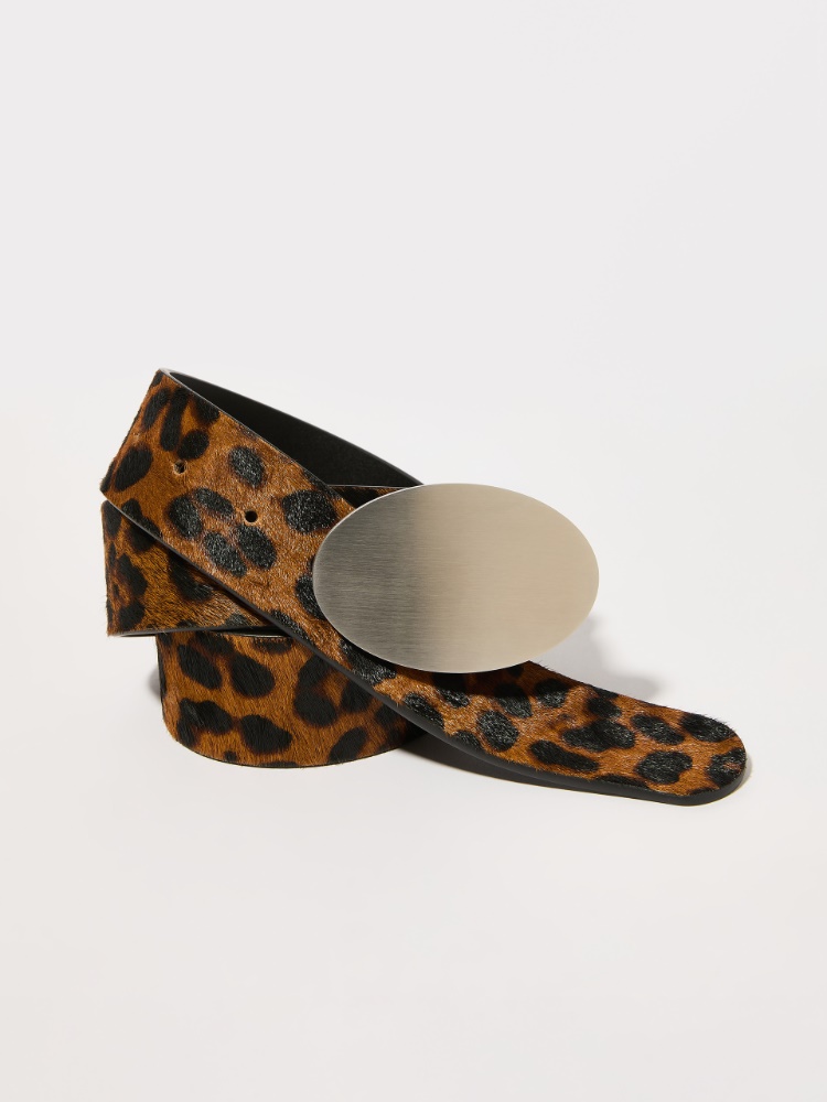 Spotted calf-hair belt - MAX&Co.